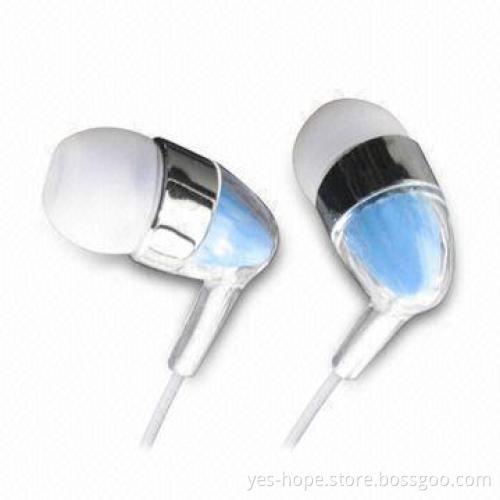 60mW Wired Earphones with 3.5mm Stereo Plug and 32Ω Impedance